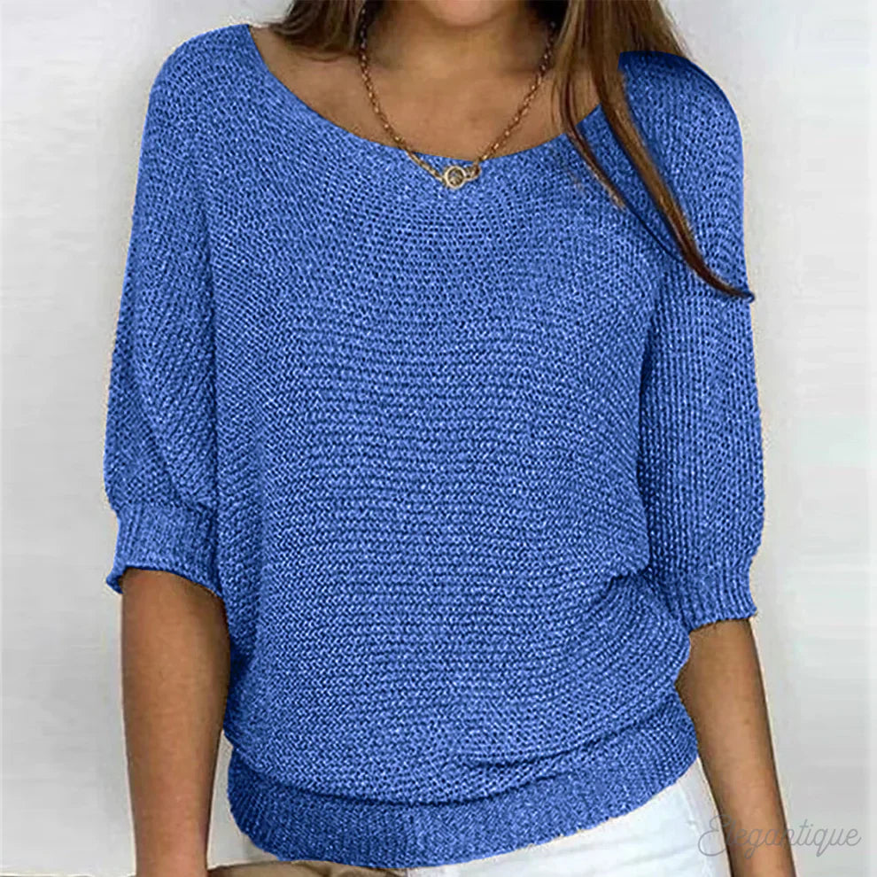 Isabella – Luksuriøs Strikbluse