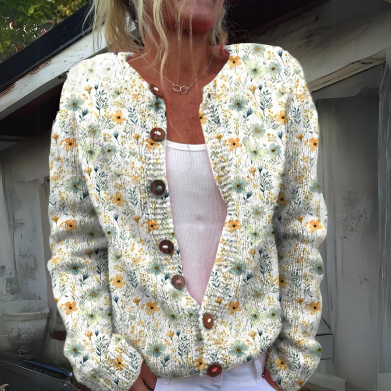 Flora – Blazer med Blomsterprint