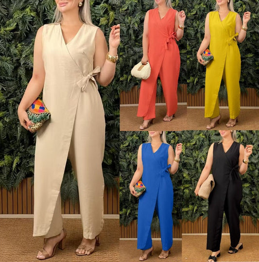 Sophie - Stilfuld Ermeløs Jumpsuit
