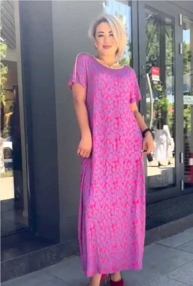 Sofia - Elegante Kjole med Unikt Print