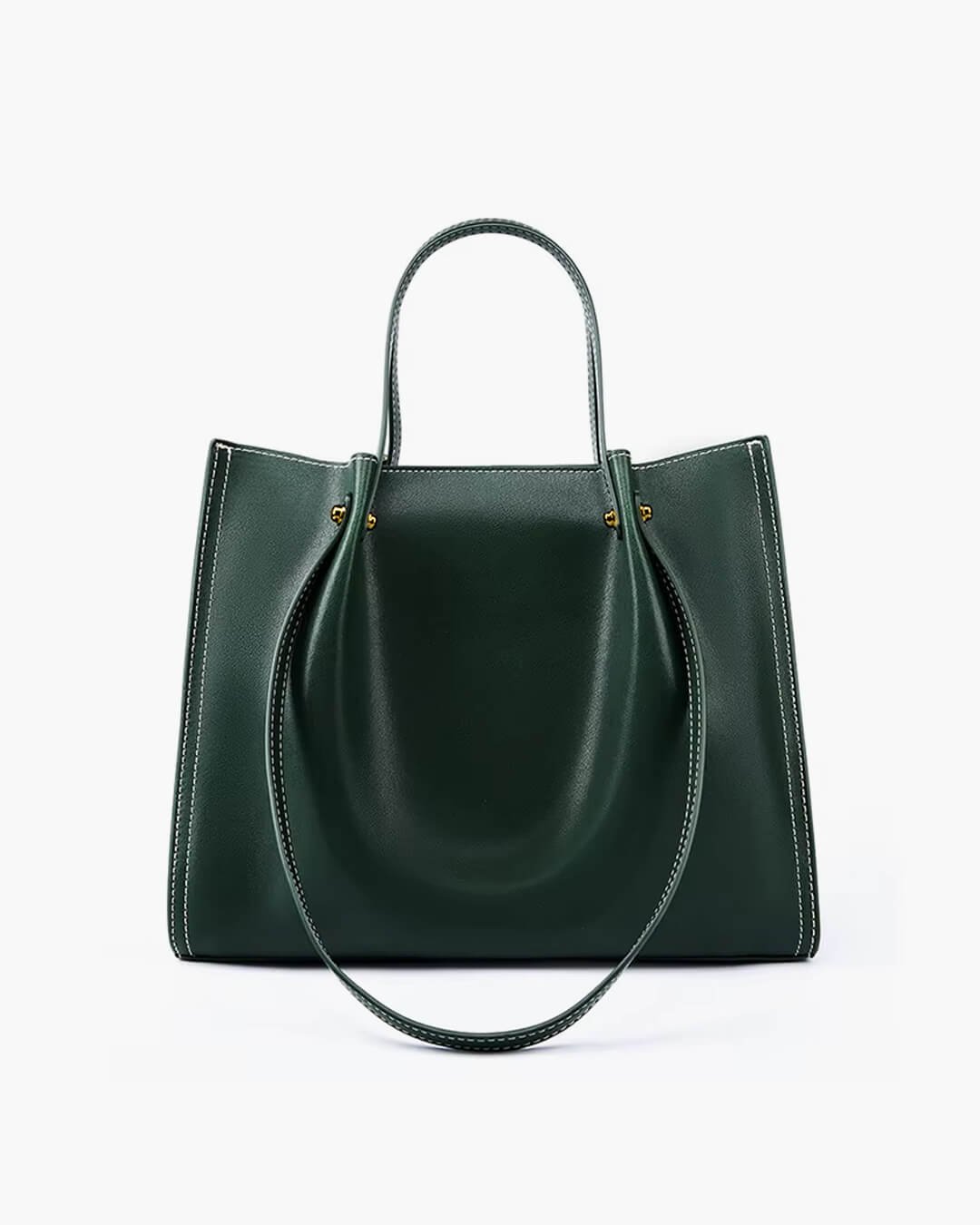 LuxeTote | Elegant vegan läderväska med distinkta sömmar