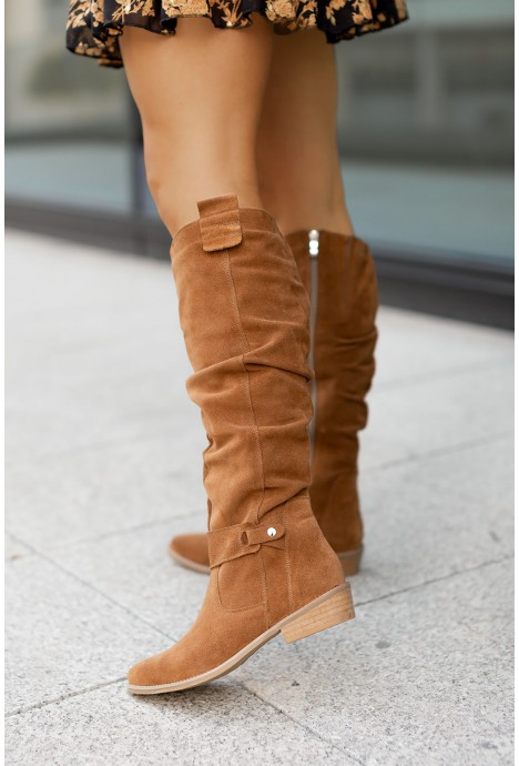 Elara | Retro Stövlar med Chunky Klack