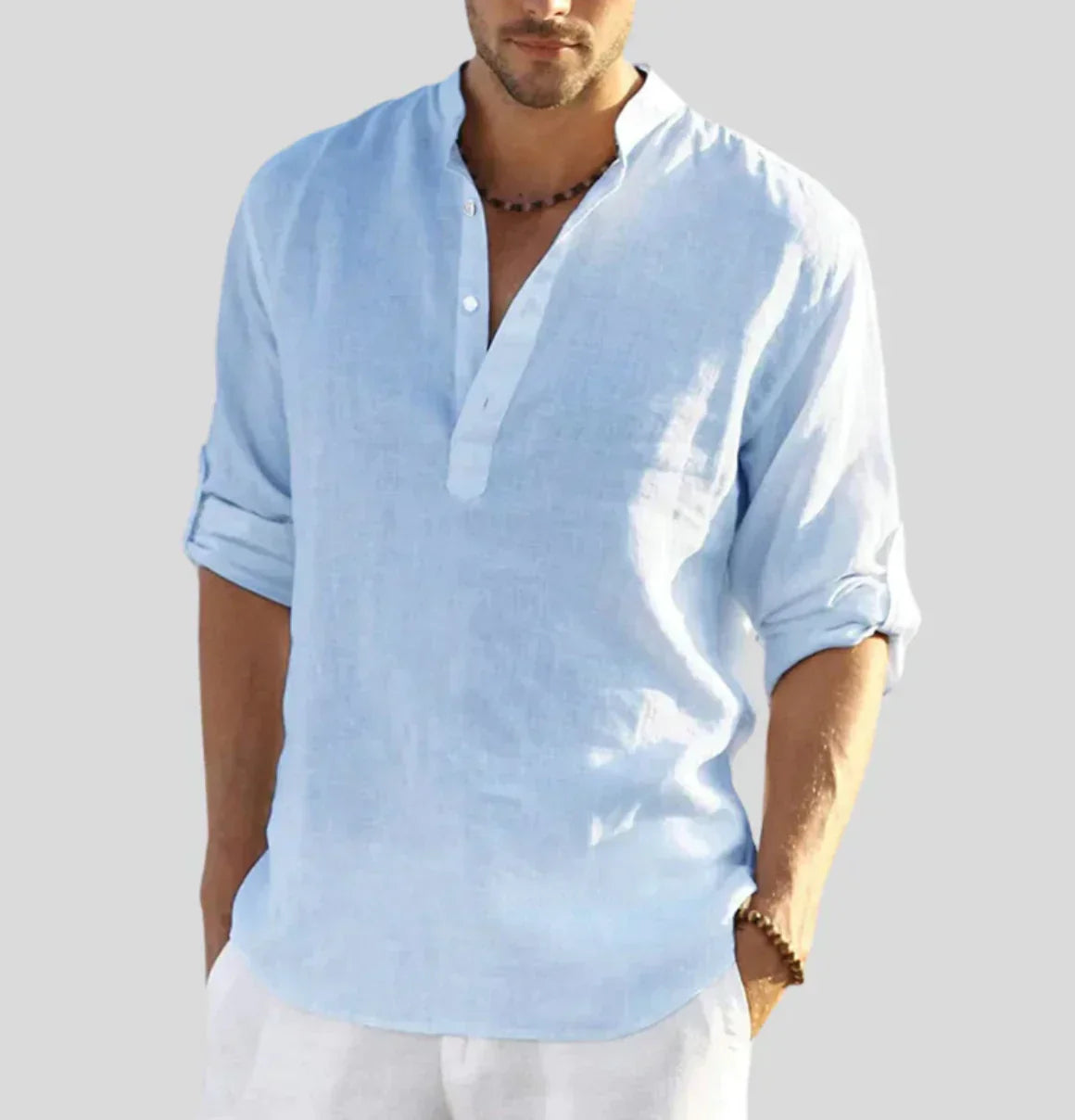 Herrskjorta med Linnekrage i Erik-stil