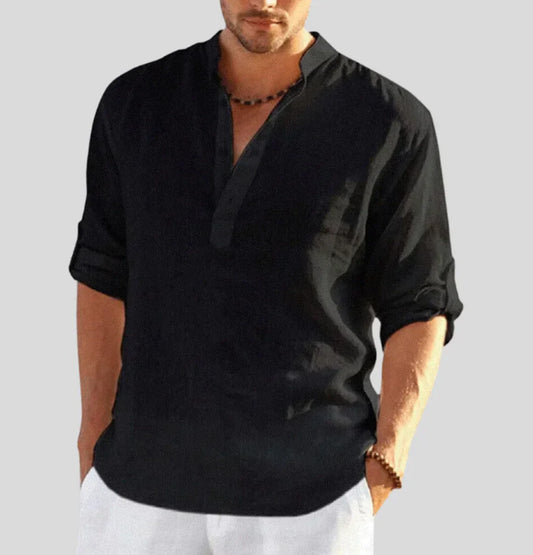 Herrskjorta med Linnekrage i Erik-stil