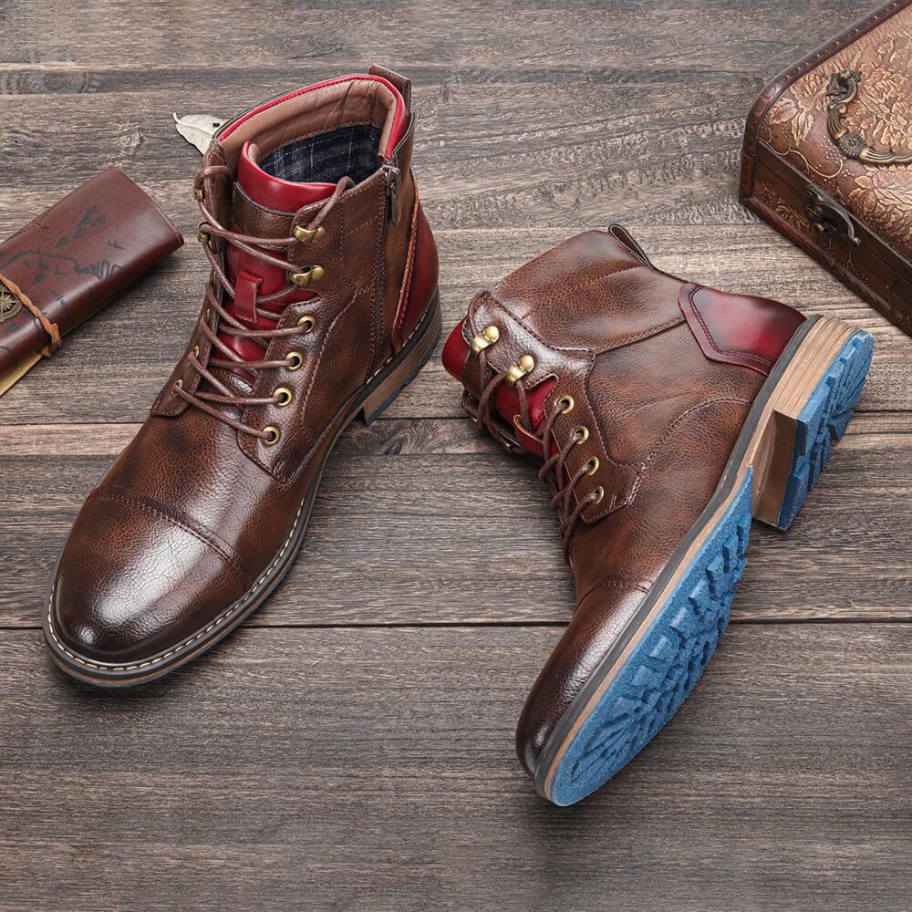 Luxe Læder Oxford Støvler – Håndlavet Elegance