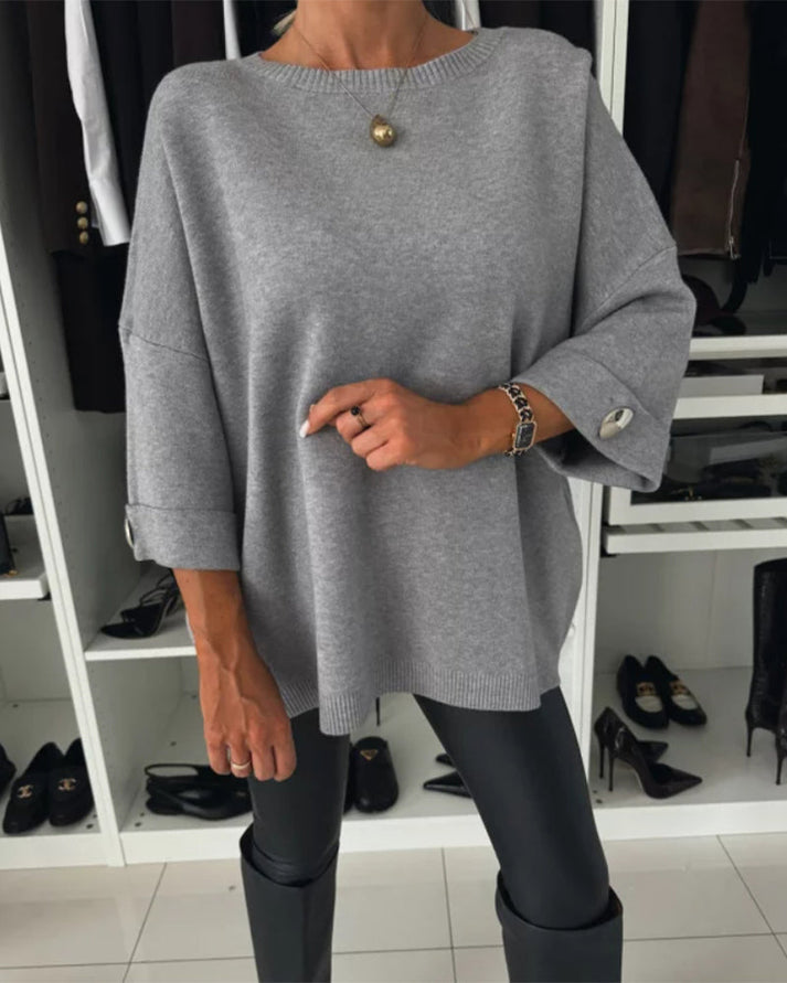 Elegans i vardagen – Knäppt Pullover