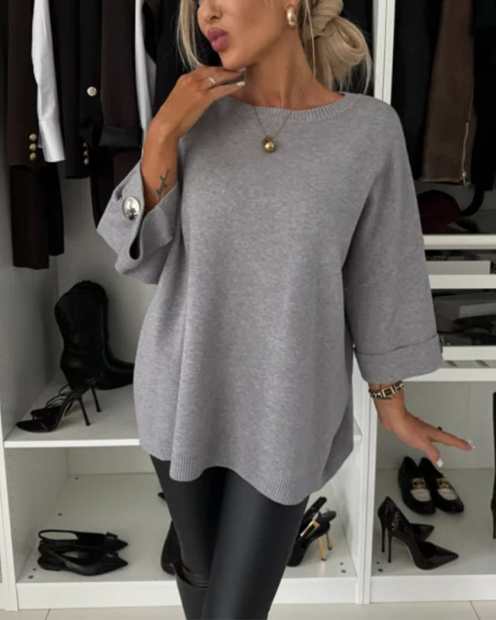 Elegans i vardagen – Knäppt Pullover