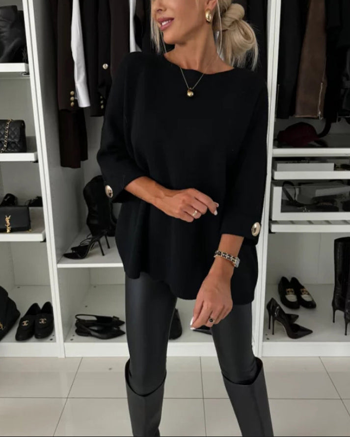 Elegans i vardagen – Knäppt Pullover