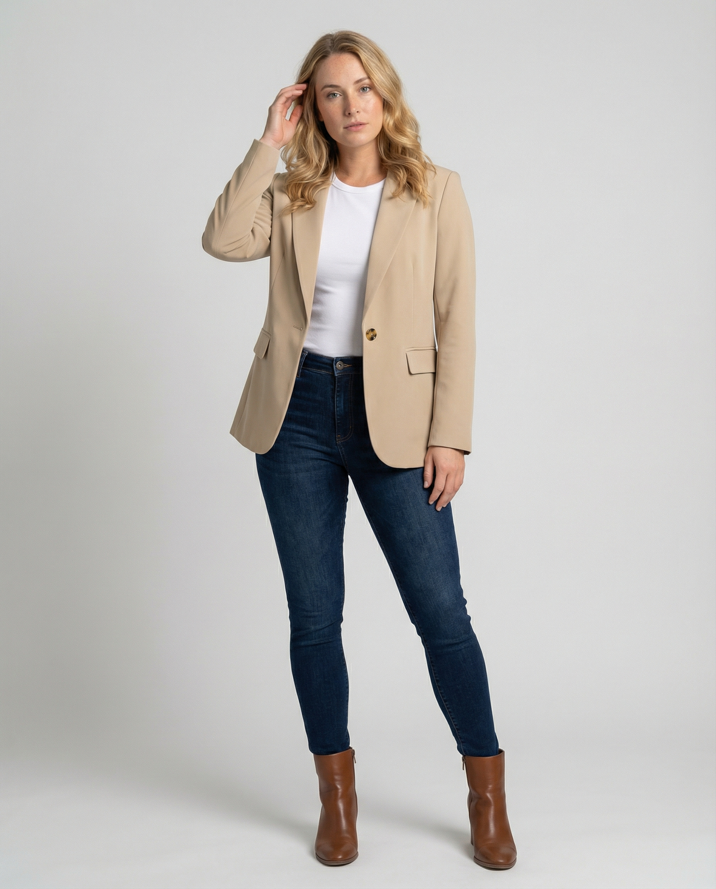 Elegant enradig kavaj för damer