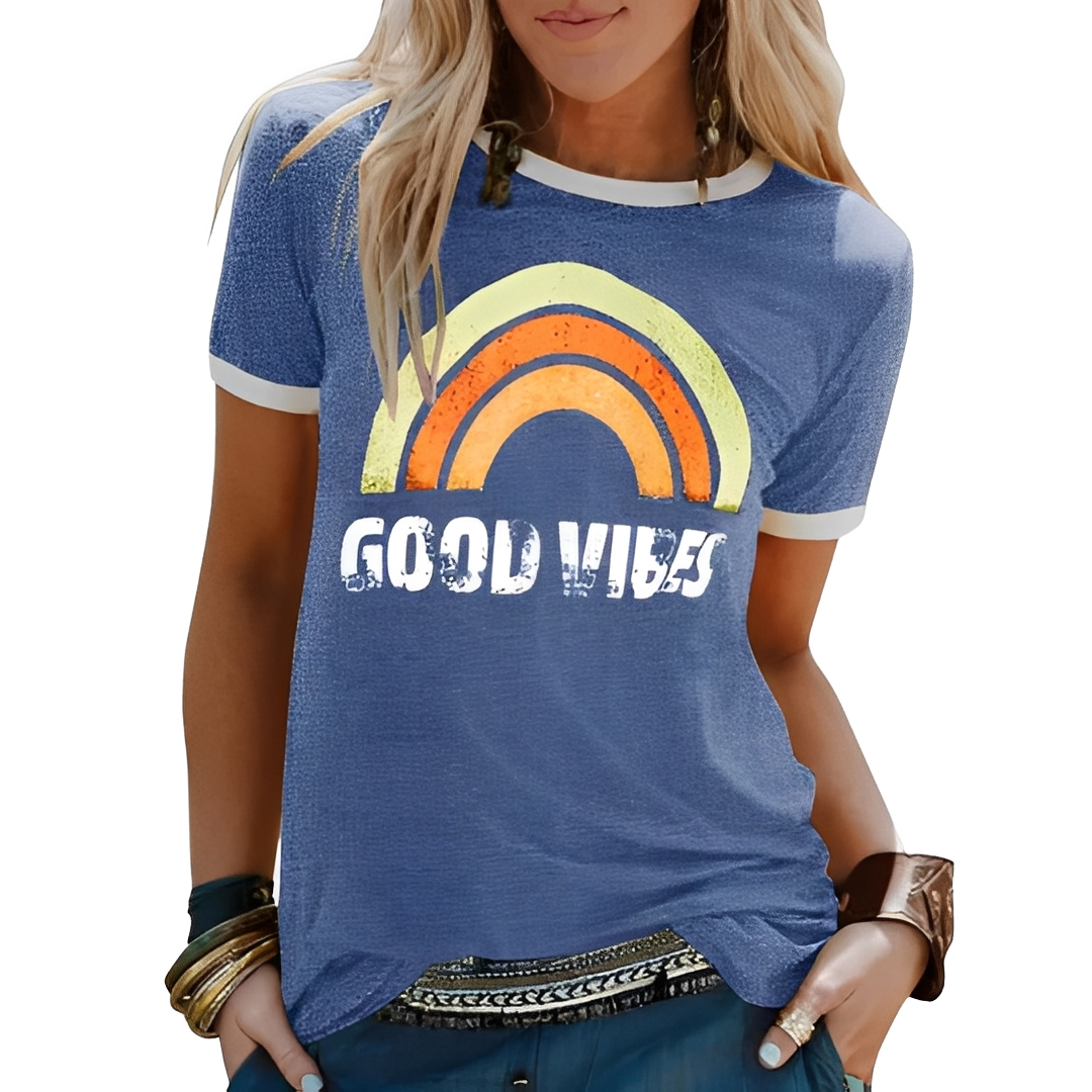 Chic T-shirt för Enkelt Stilval