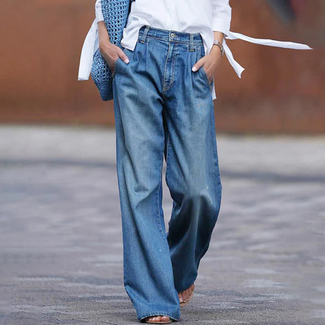Lækre Løse Jeans med Høj Talje – Denim med Elegance