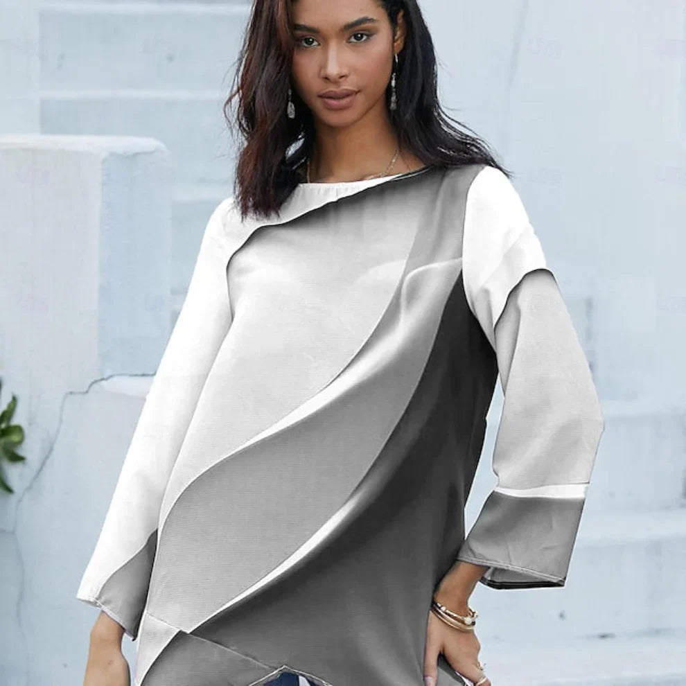 Konstfull Blus med Färgspektrum – En Uttrycksfull Stil