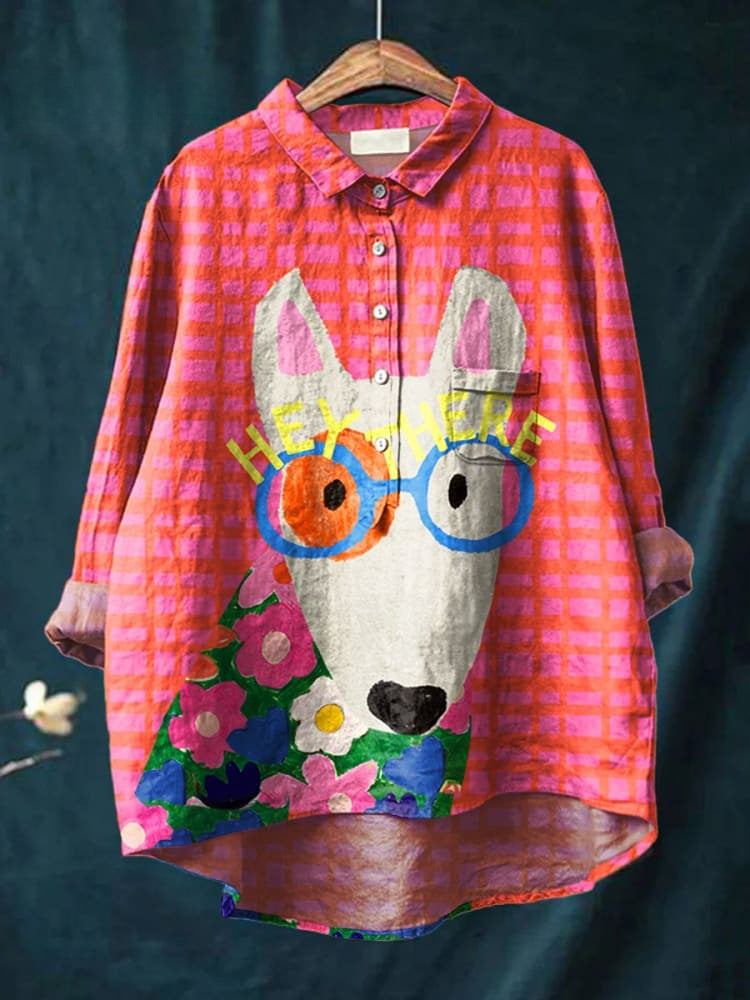 Kreativ Blus med Hundmotiv – Din Nya Modefavorit!