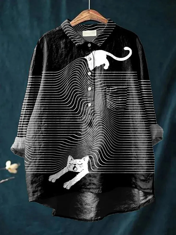 Kreativ Blus med Hundmotiv – Din Nya Modefavorit!