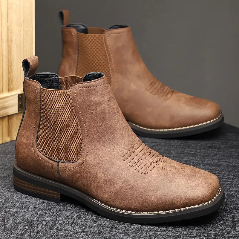Maximilian | Stilsäkra Premium-Läderstövlar för Män