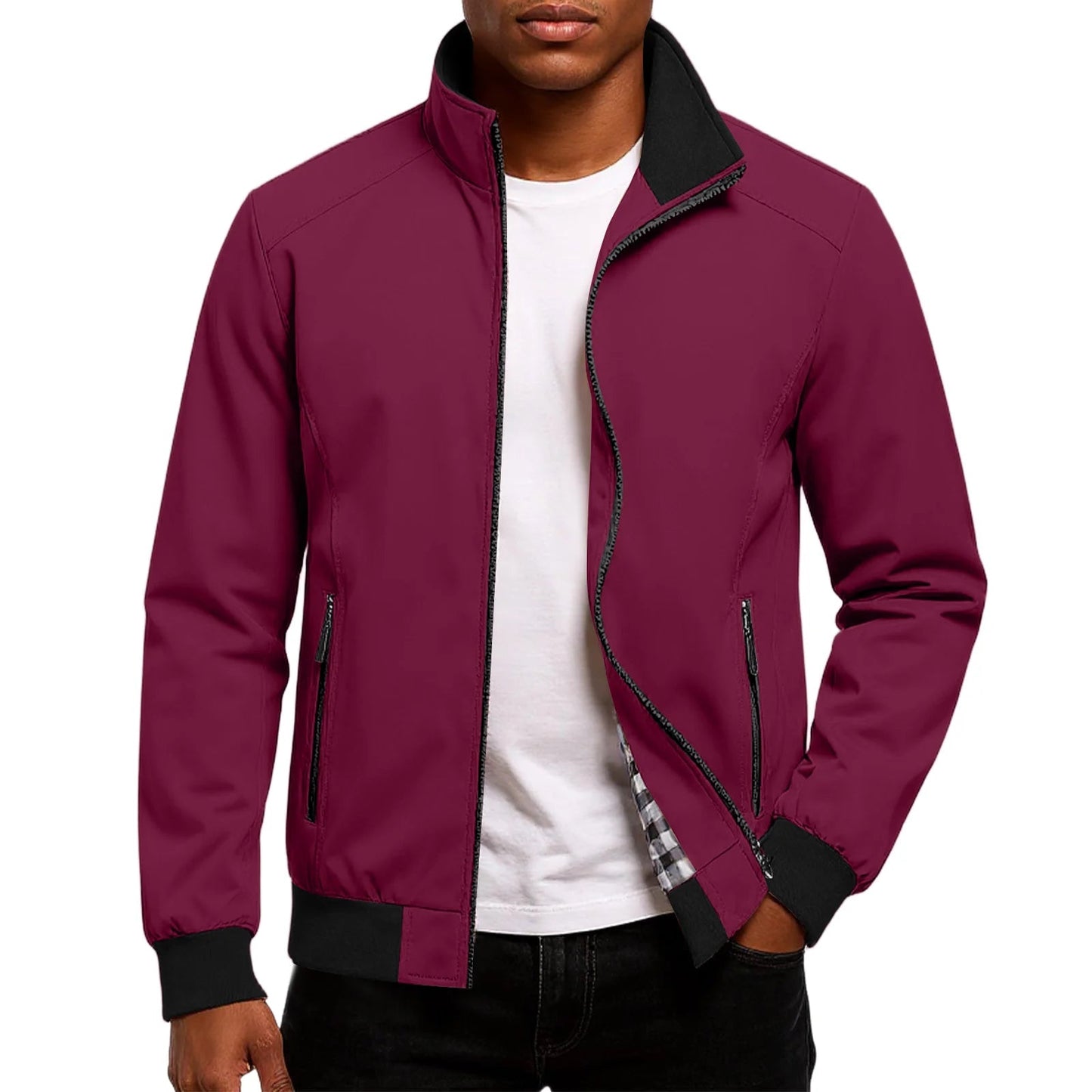 Stilren Herrjacka | Modern Bomber med Elegant Touch