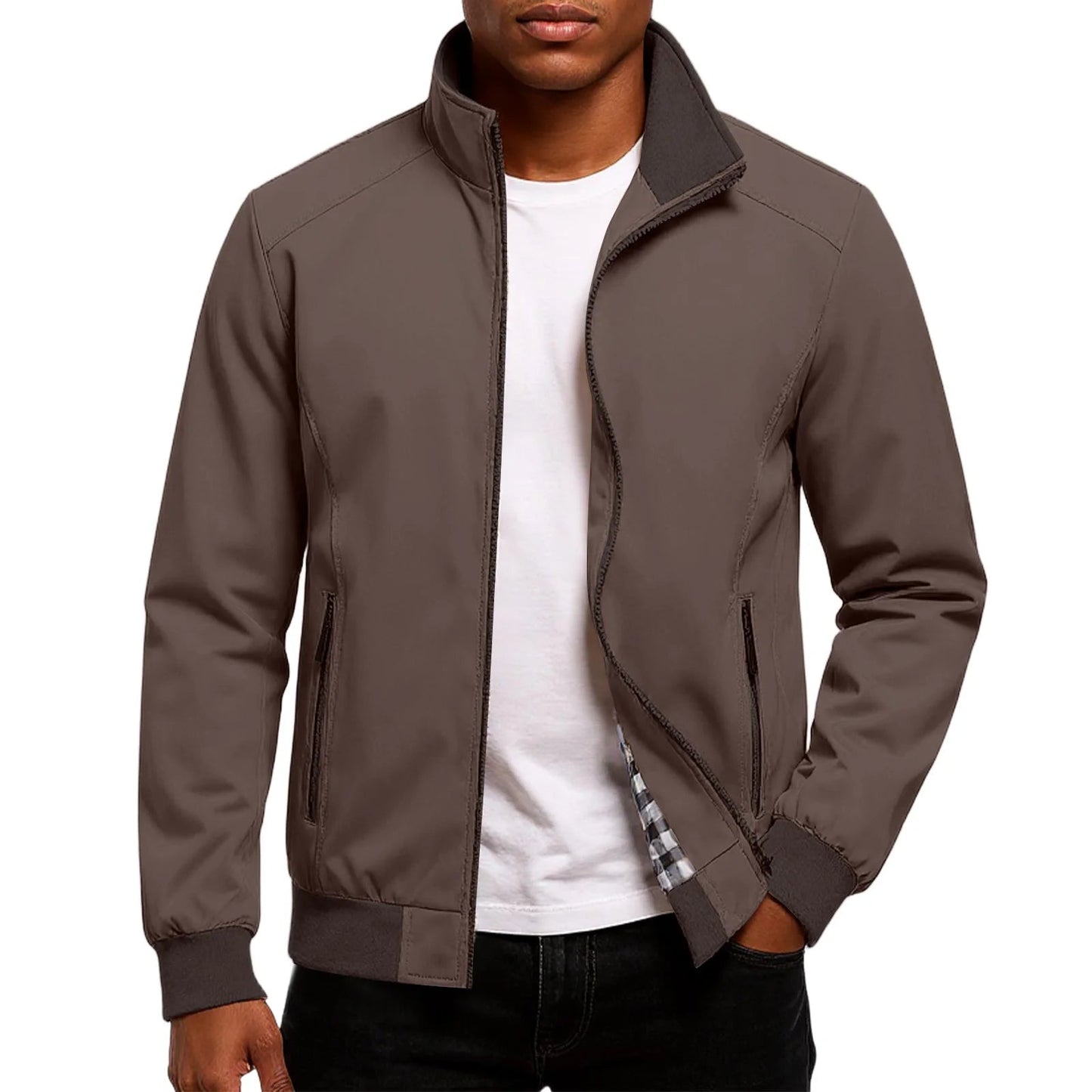 Stilren Herrjacka | Modern Bomber med Elegant Touch