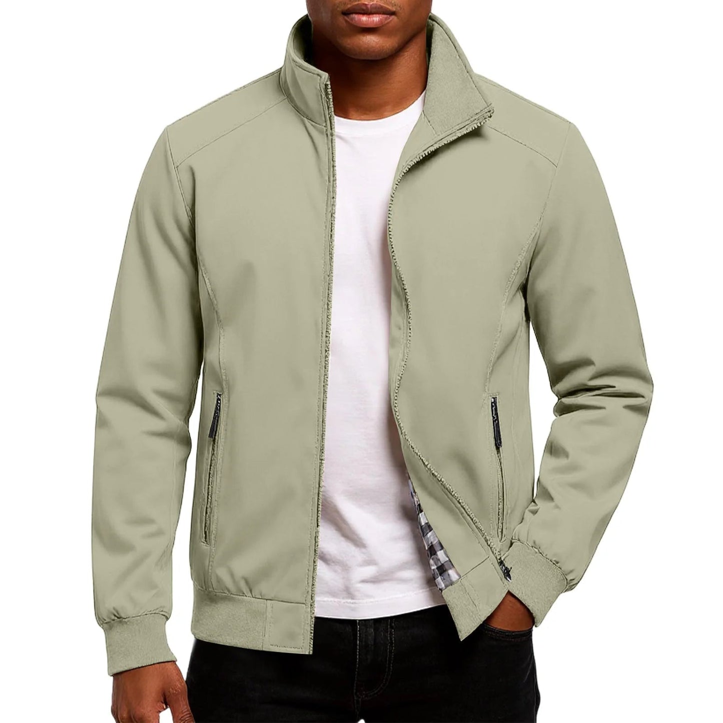 Stilren Herrjacka | Modern Bomber med Elegant Touch
