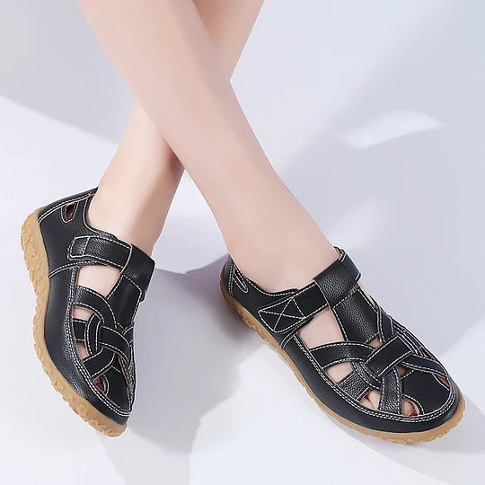 Luftiga Loafers i Läder med Ergonomisk Design