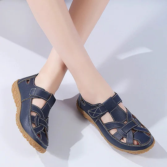 Luftiga Loafers i Läder med Ergonomisk Design