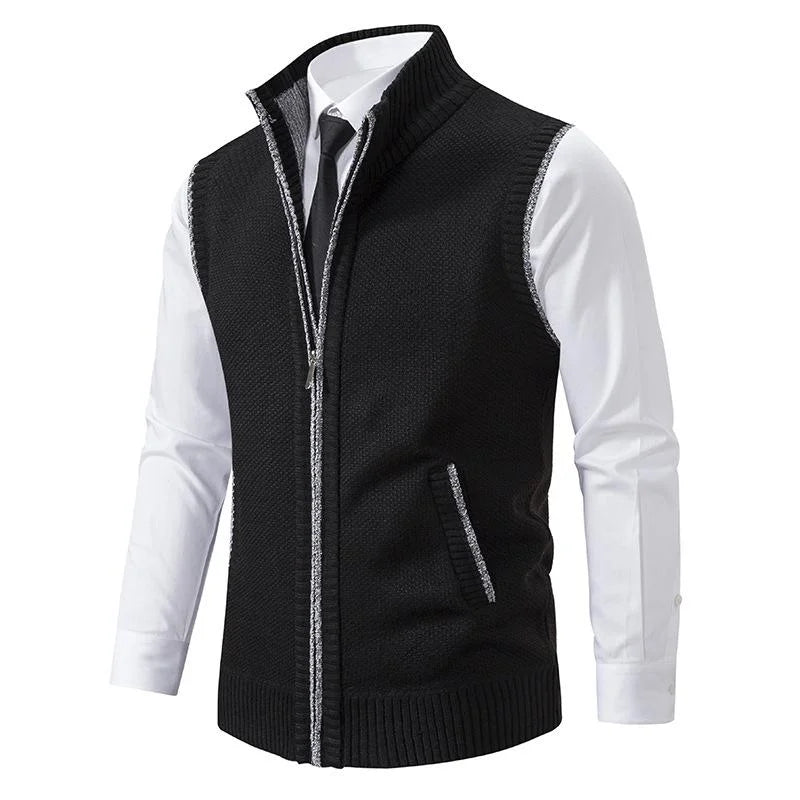 Luna – Strikket Udenærmet Fleece Vest