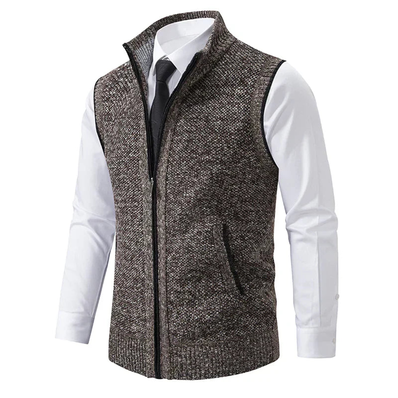 Luna – Strikket Udenærmet Fleece Vest
