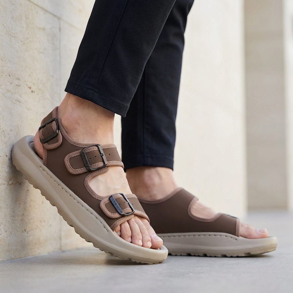 Ortopediska Sandaler för Herrar med Bred Passform
