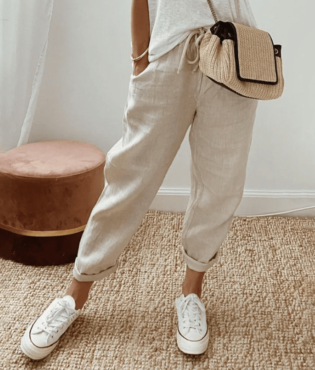 Sienna | Elegant Högmidjad Sommarbyxa