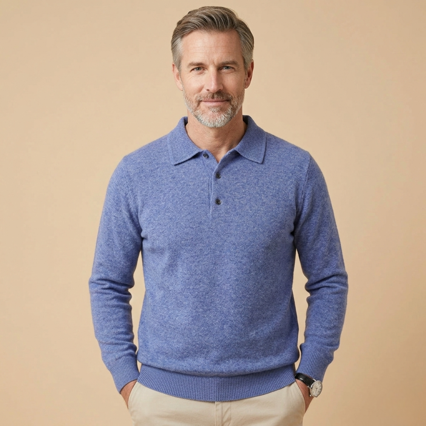 Stilrent | Elegant långärmad polo för en sofistikerad look