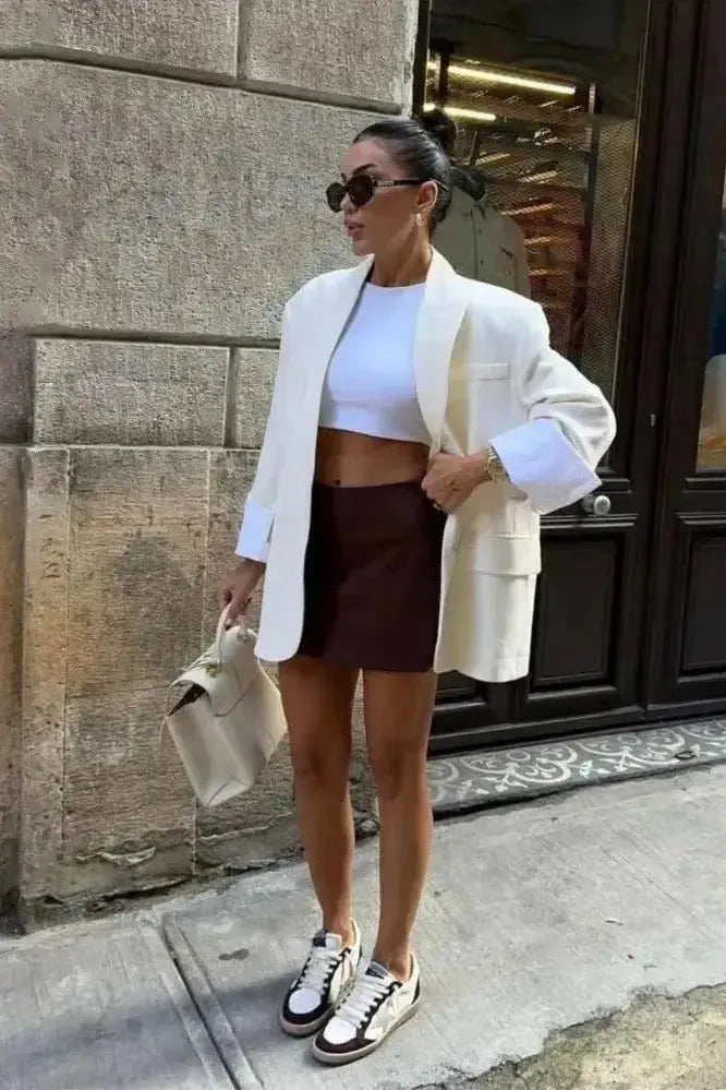 Modern Oversize Kavaj med Chic Urban Estetik