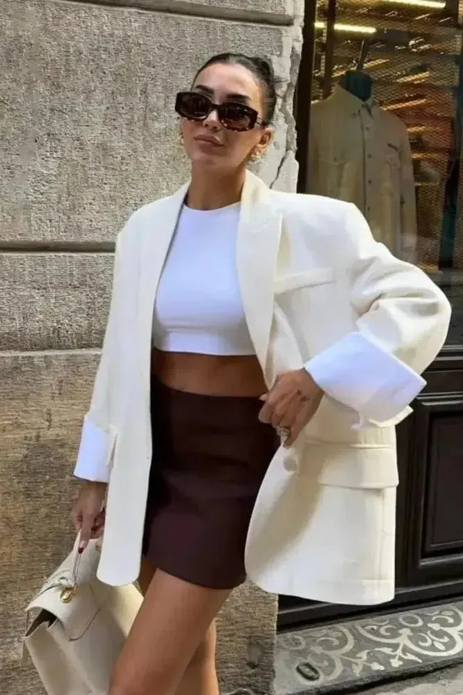Modern Oversize Kavaj med Chic Urban Estetik