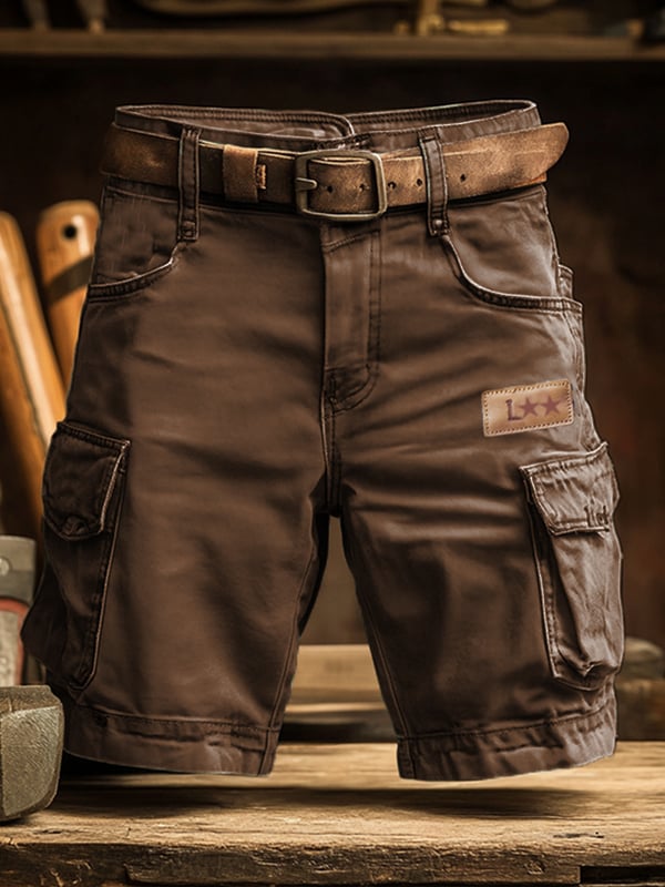 Funktionella Cargoshorts för Män | Vintage-Inspirerad Stil