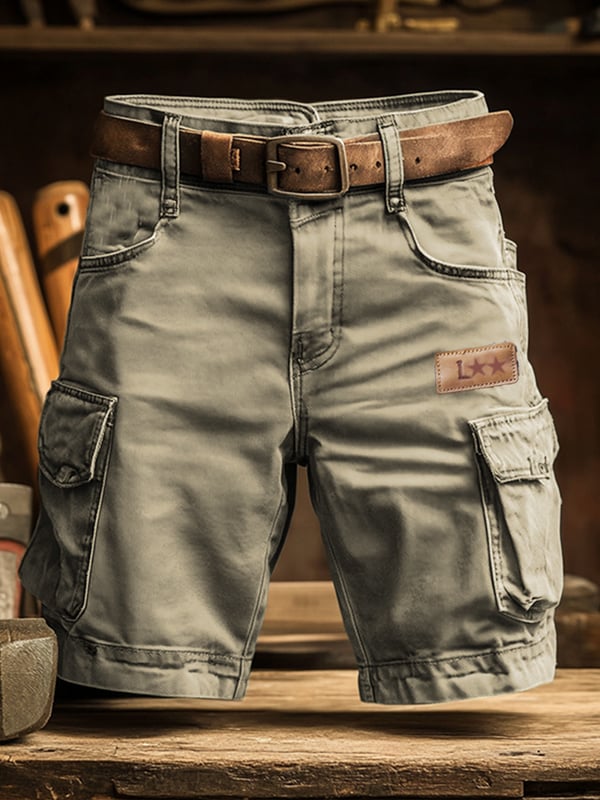 Funktionella Cargoshorts för Män | Vintage-Inspirerad Stil