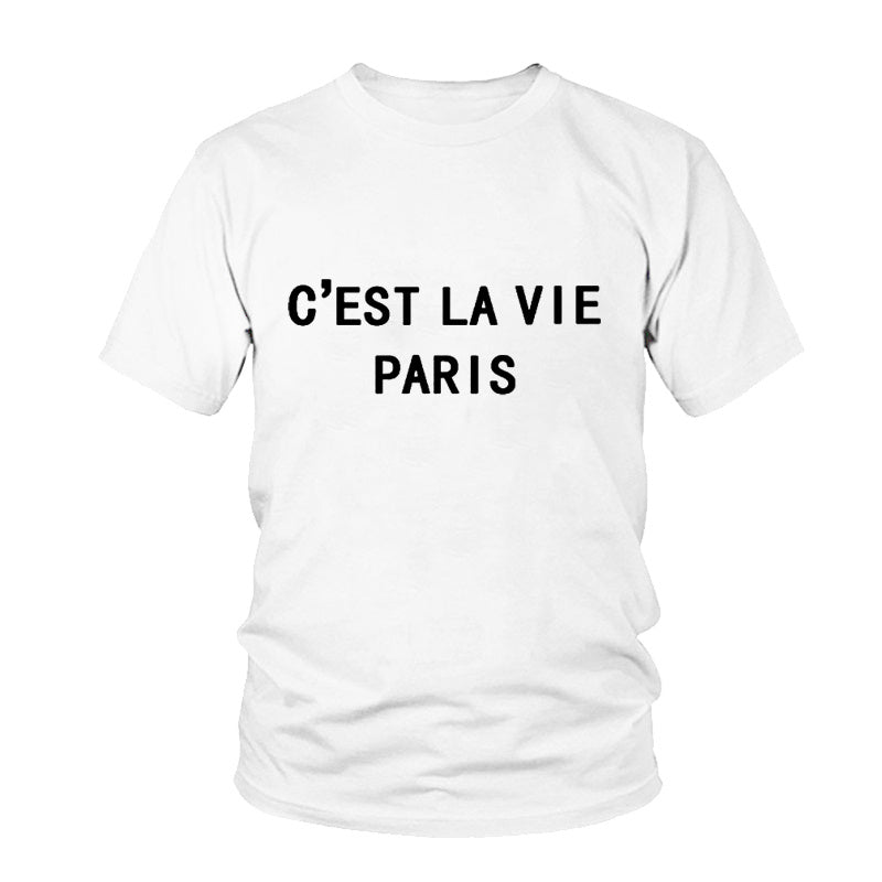 Elegant T-shirt för Kvinnor med Modernt Tryck