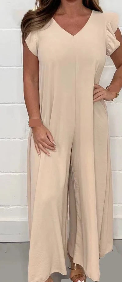 Elegant jumpsuit med vida ben