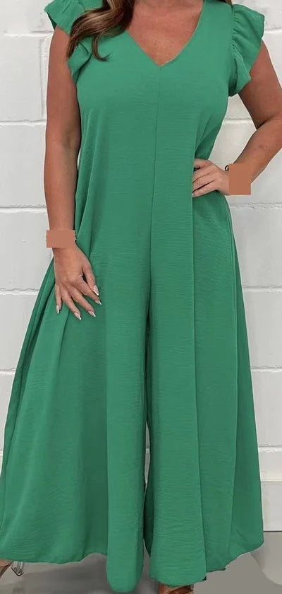 Elegant jumpsuit med vida ben