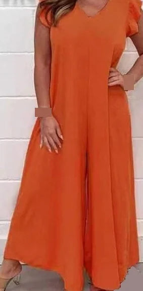 Elegant jumpsuit med vida ben