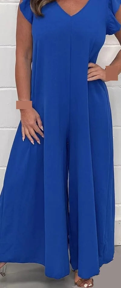 Elegant jumpsuit med vida ben