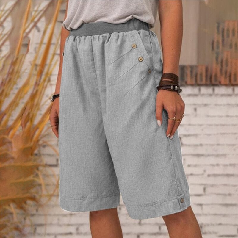 Lette Sommershorts til Kvinder med Praktiske Lommer