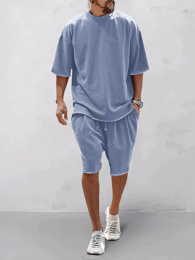 Snyggt set med skjorta och shorts för män - Axel