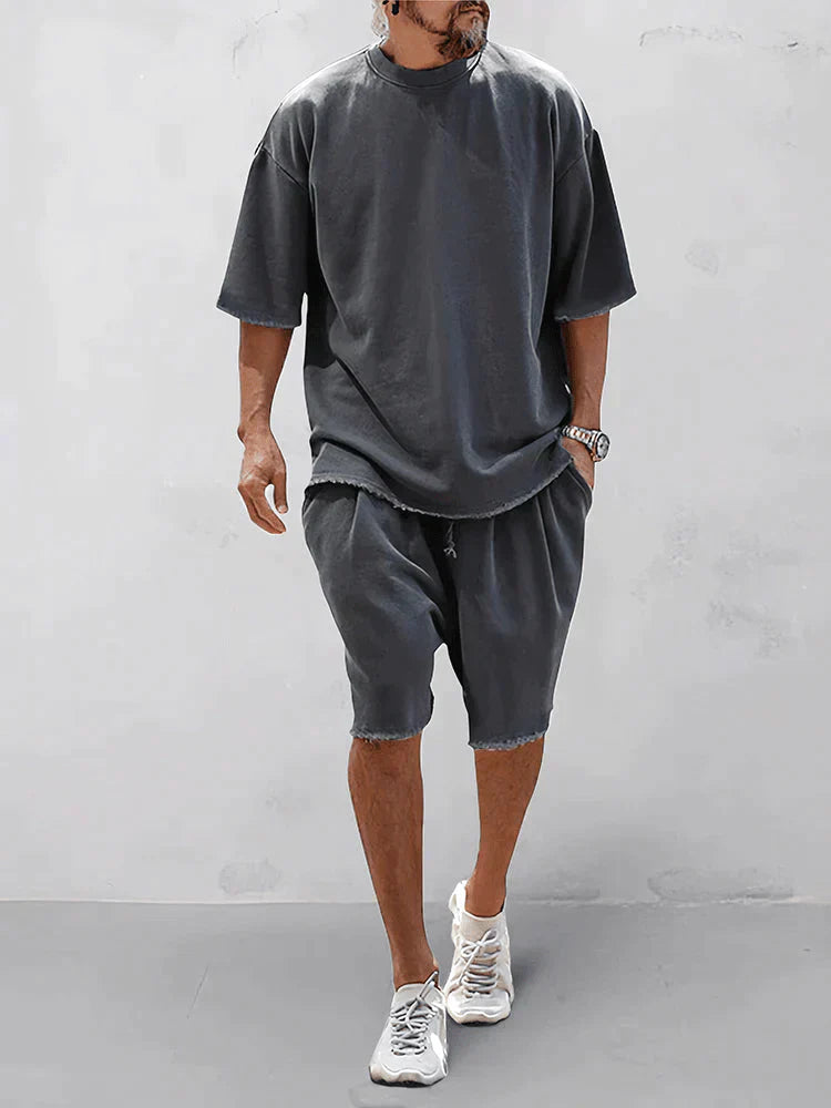 Snyggt set med skjorta och shorts för män - Axel