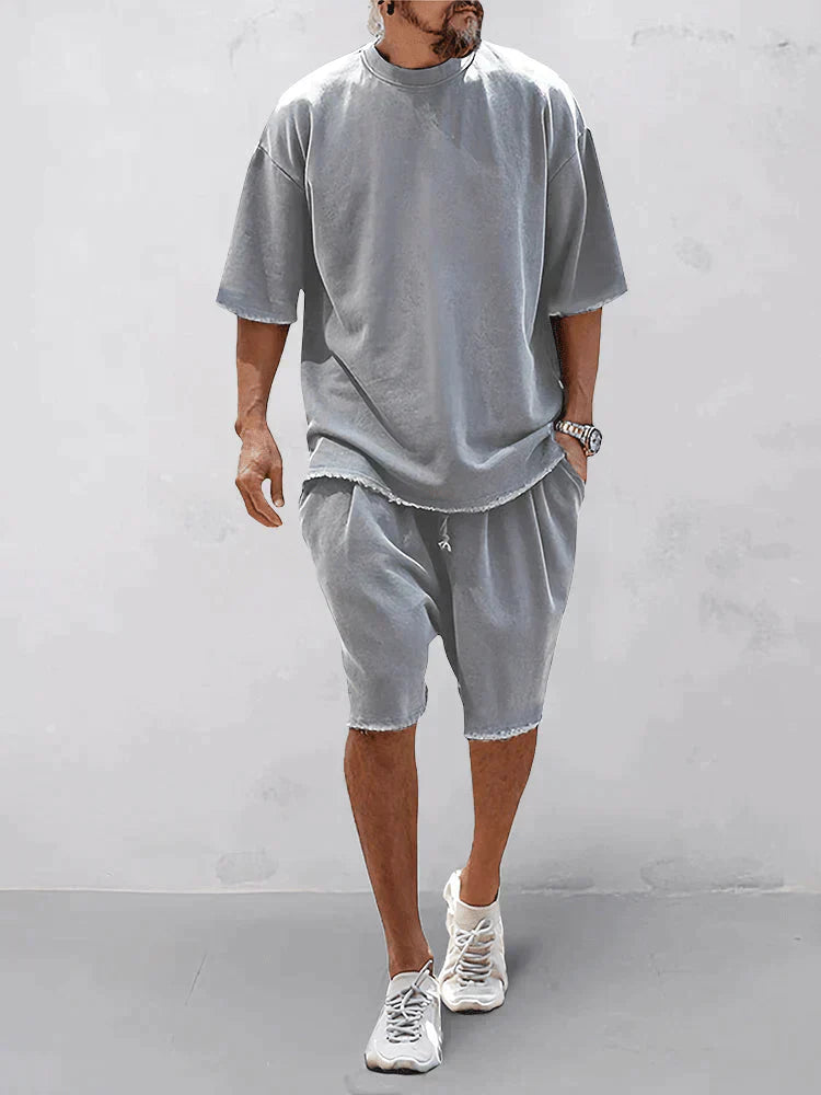 Snyggt set med skjorta och shorts för män - Axel