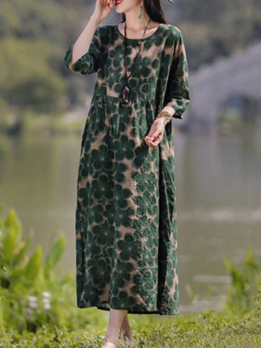 Floralskønhed - Kjole med Elegant Stil