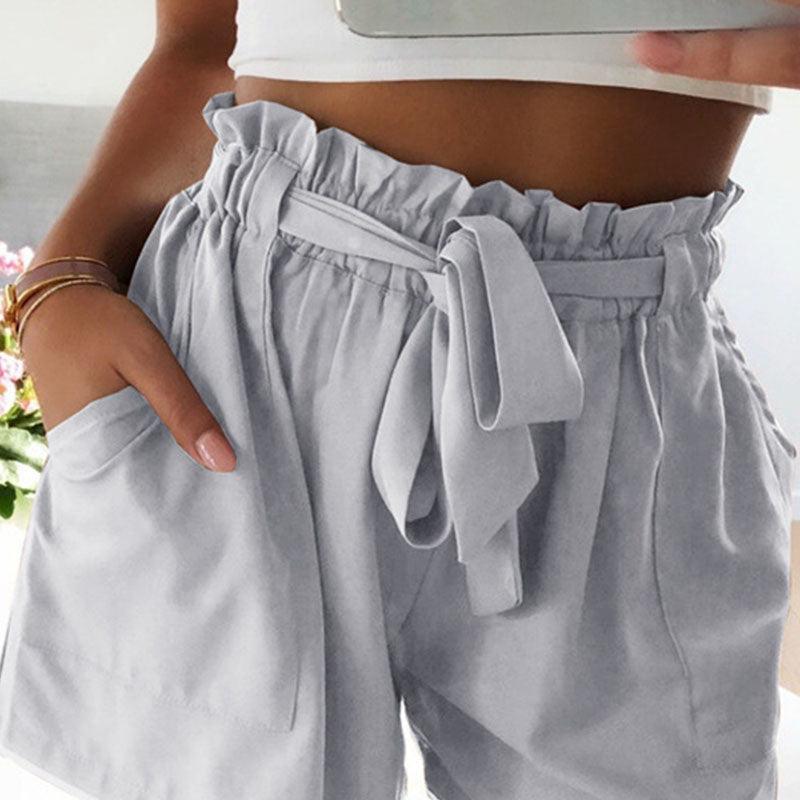 Sofistikerede Shorts med Justerbar Talje og Let Vævning