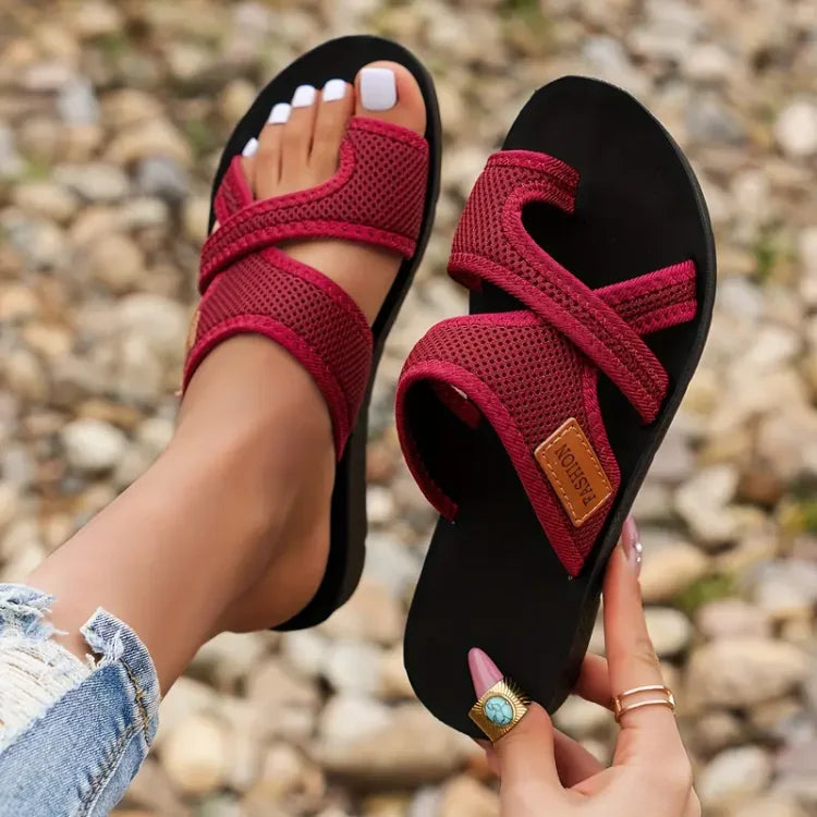 Lumière | Chic Slide Sandaler i Åndbart Mesh