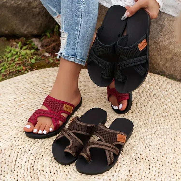 Lumière | Chic Slide Sandaler i Åndbart Mesh