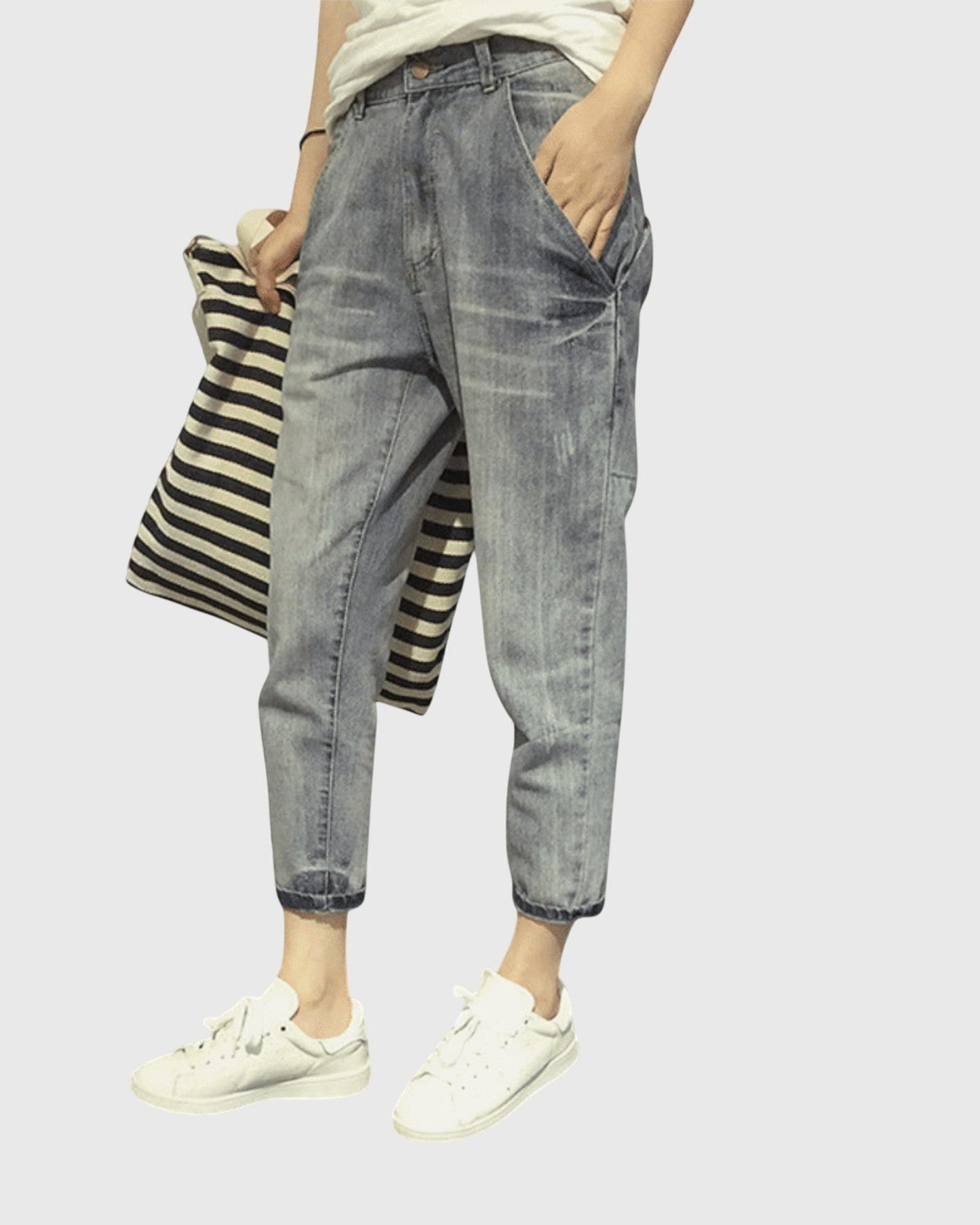 Moderne Løse Denim Bukser – Stilfuld Hverdagsklassiker