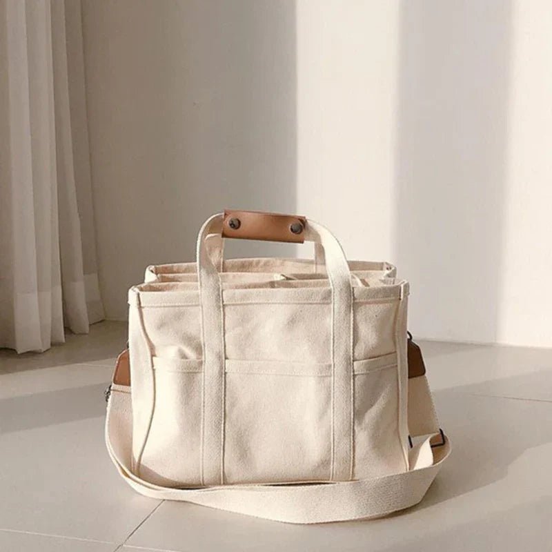 Mila | Elegant och rymlig canvas-shopper