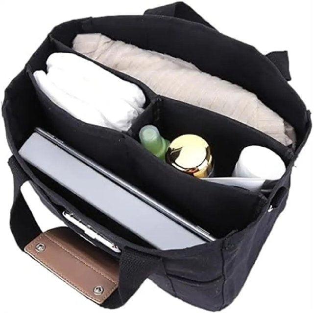 Mila | Elegant och rymlig canvas-shopper