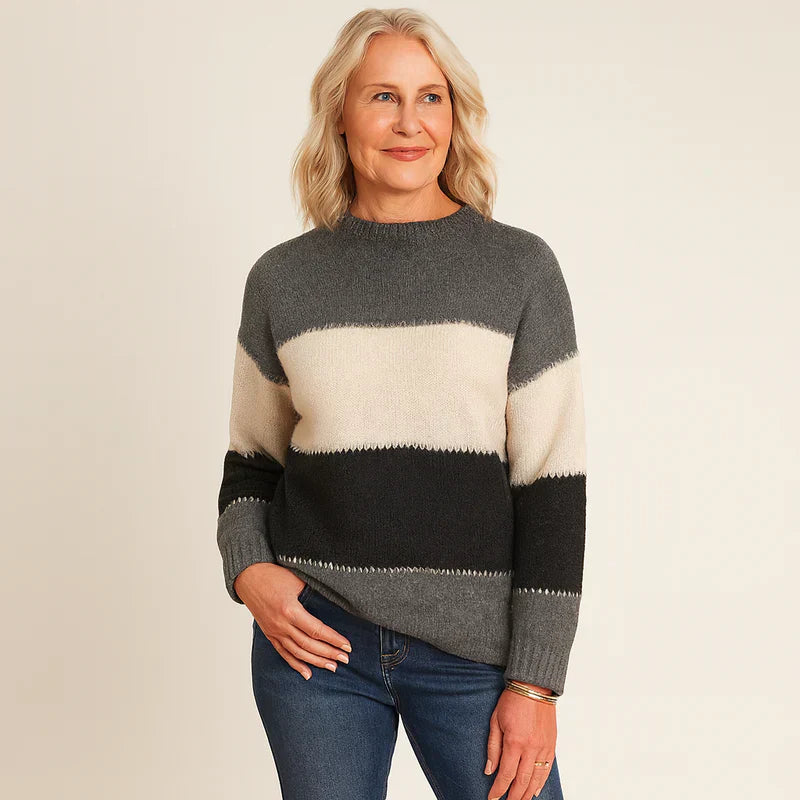 Anneliese dame pullover – varmere, moderne strikpullover til kølige dage